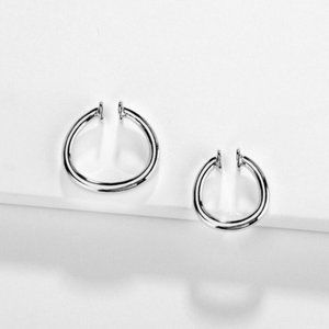 NWOT Anthro BaubleBar Cuff Earrings in Silver